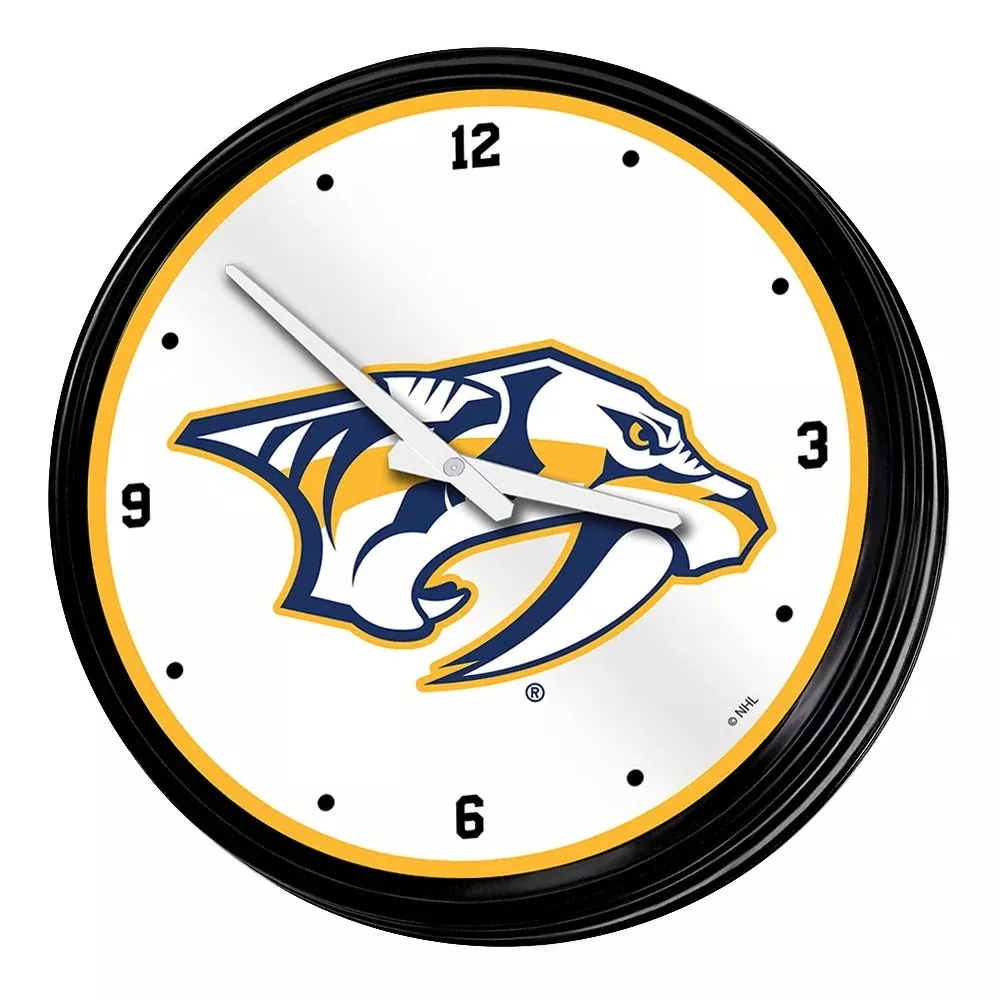 Nashville Predators: Retro Lighted Wall Clock