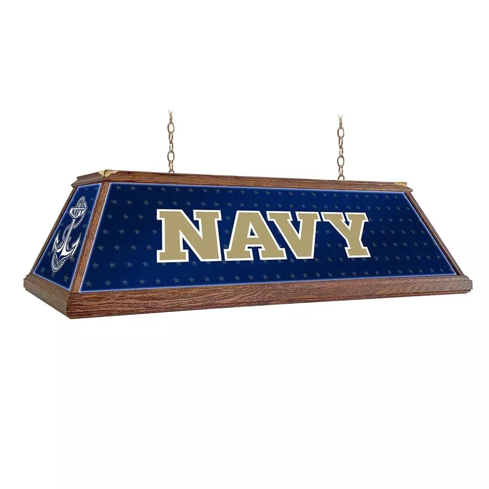 Navy Midshipmen: Premium Wood Pool Table Light