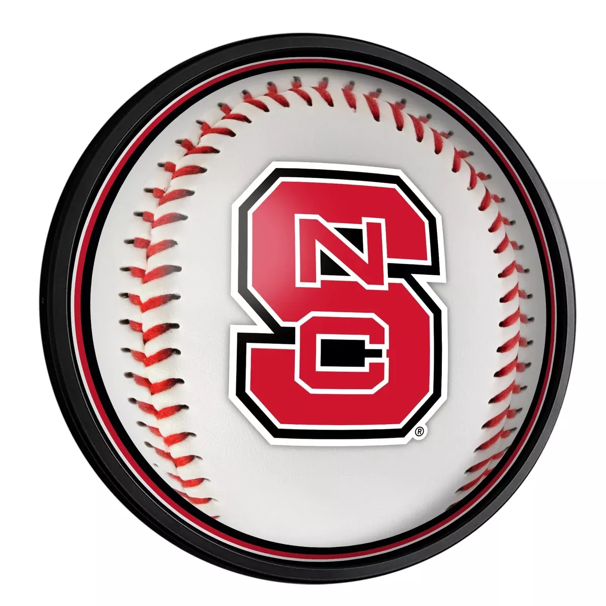 NC State Wolfpack: Baseball - Slimline Lighted Wall Sign