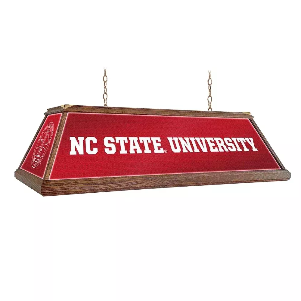 NC State Wolfpack: Premium Wood Pool Table Light