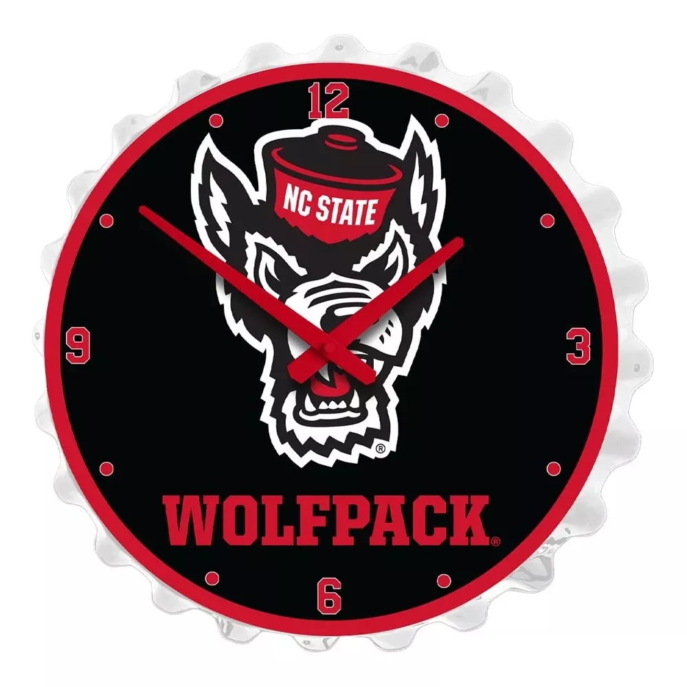 NC State Wolfpack: Tuffy - Bottle Cap Wall Clock