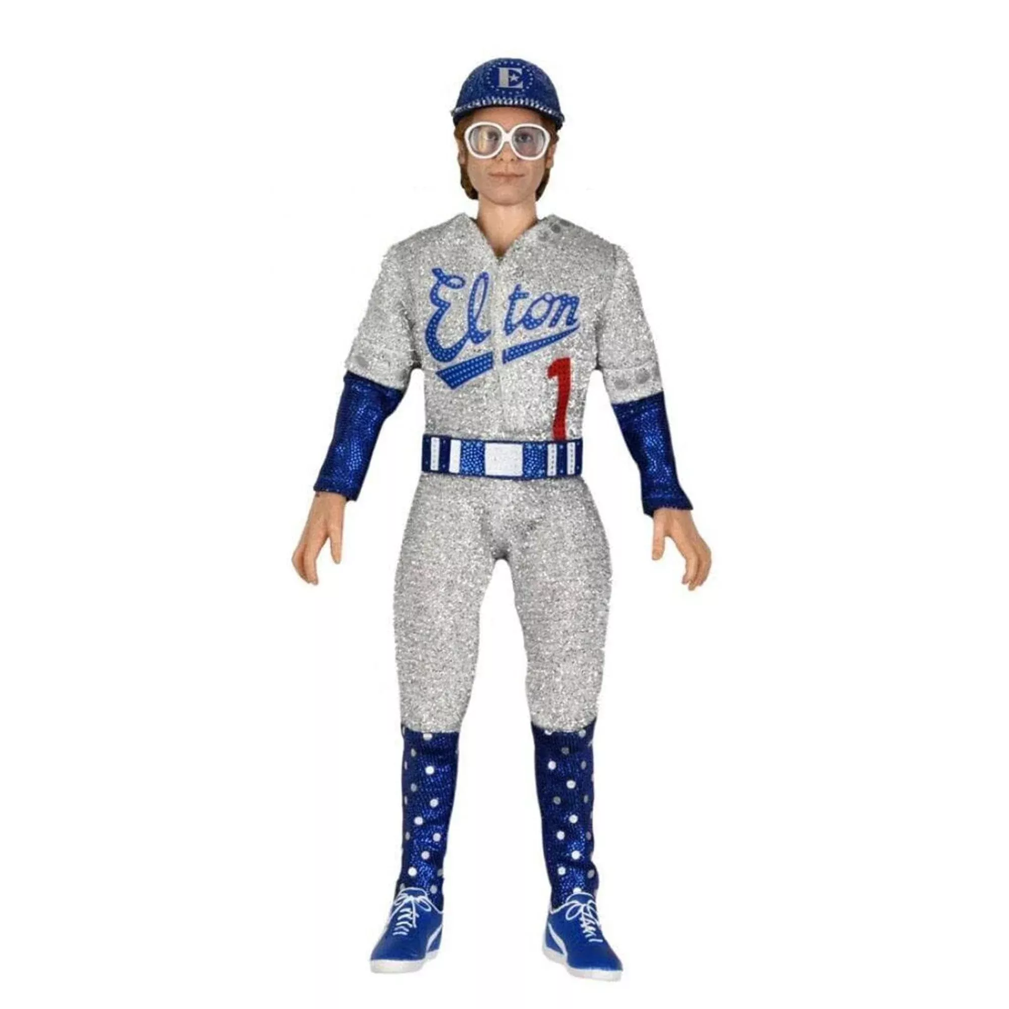 NECA Elton John Live in '75 Action Figure 8" Baseball Uniform
