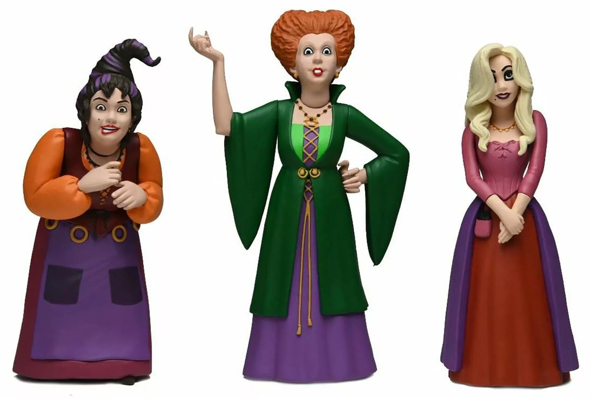 NECA Toony Terrors Hocus Pocus Action Figures 6" Multicolor Set
