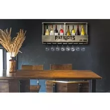 New England Patriots Reclaimed Bar Shelf