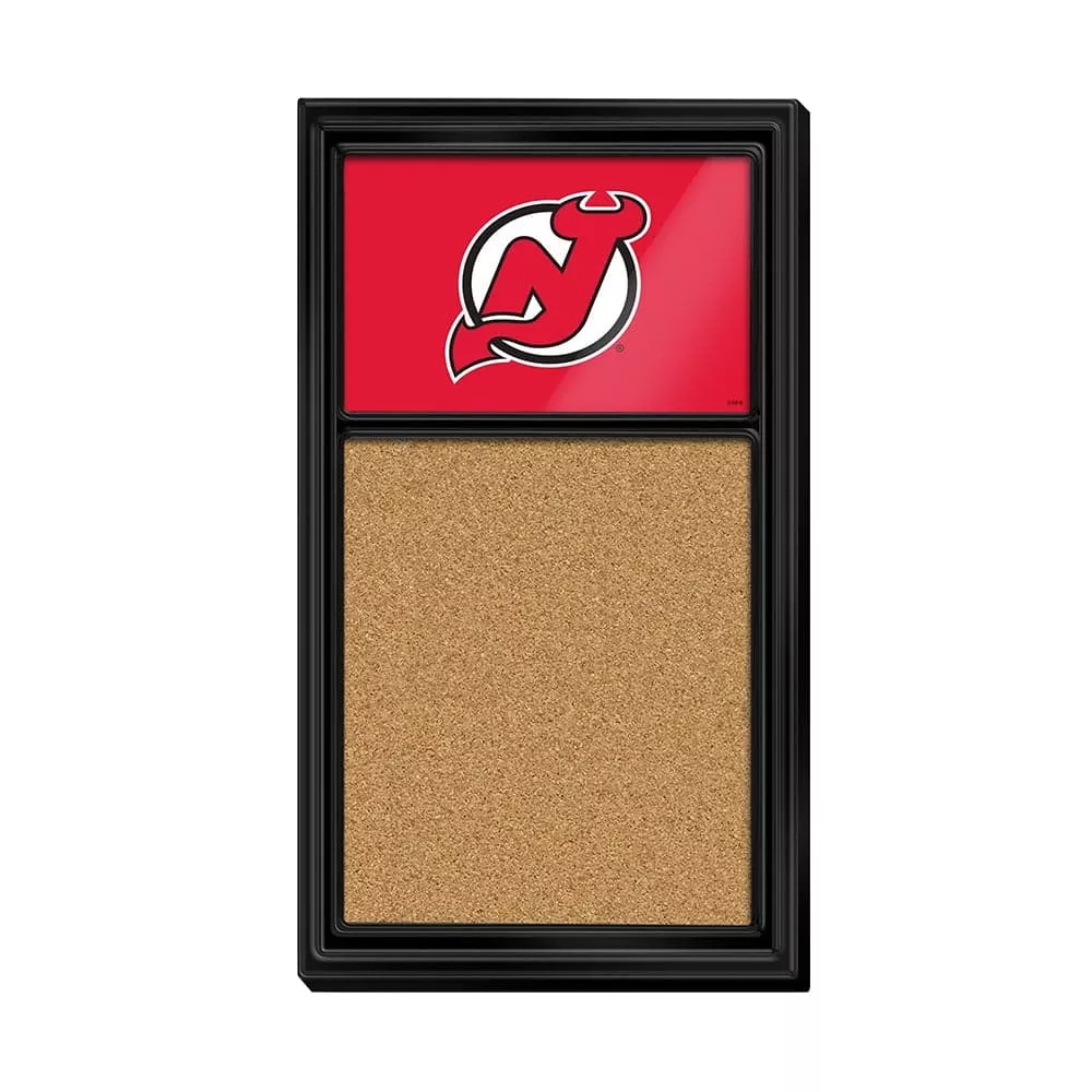New Jersey Devils: Cork Note Board