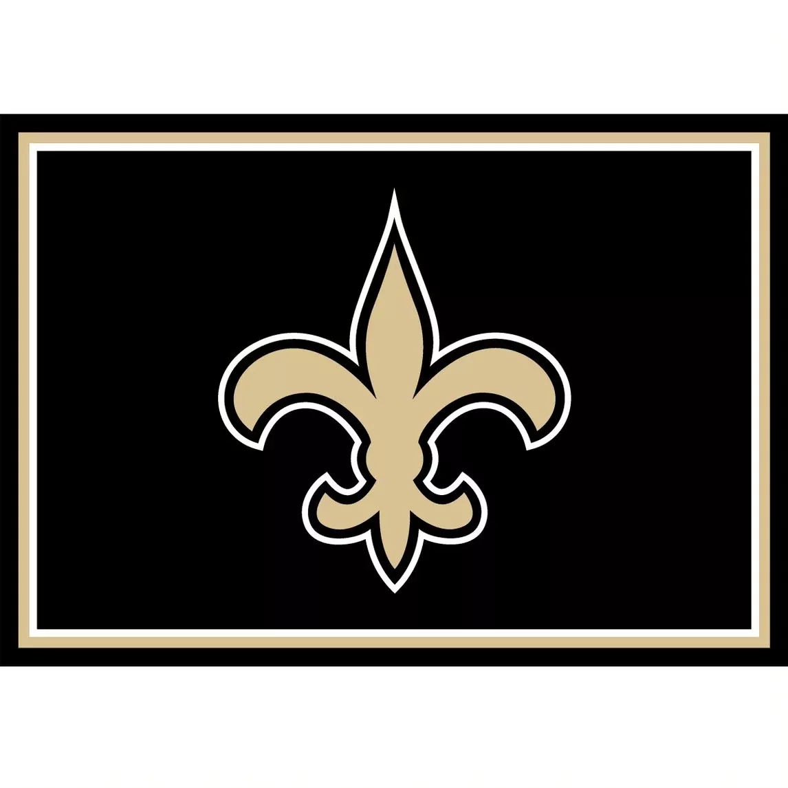 New Orleans Saints 3x4 Area Rug