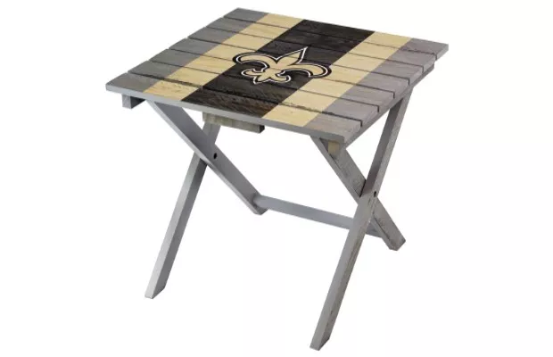 New Orleans Saints Folding Table For Sale – Game Room Gorilla