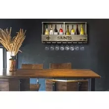 New Orleans Saints Reclaimed Bar Shelf