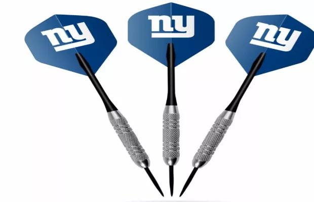 New York Giants Fan's Choice Dart & Flight Set For Sale – Game Room Gorilla