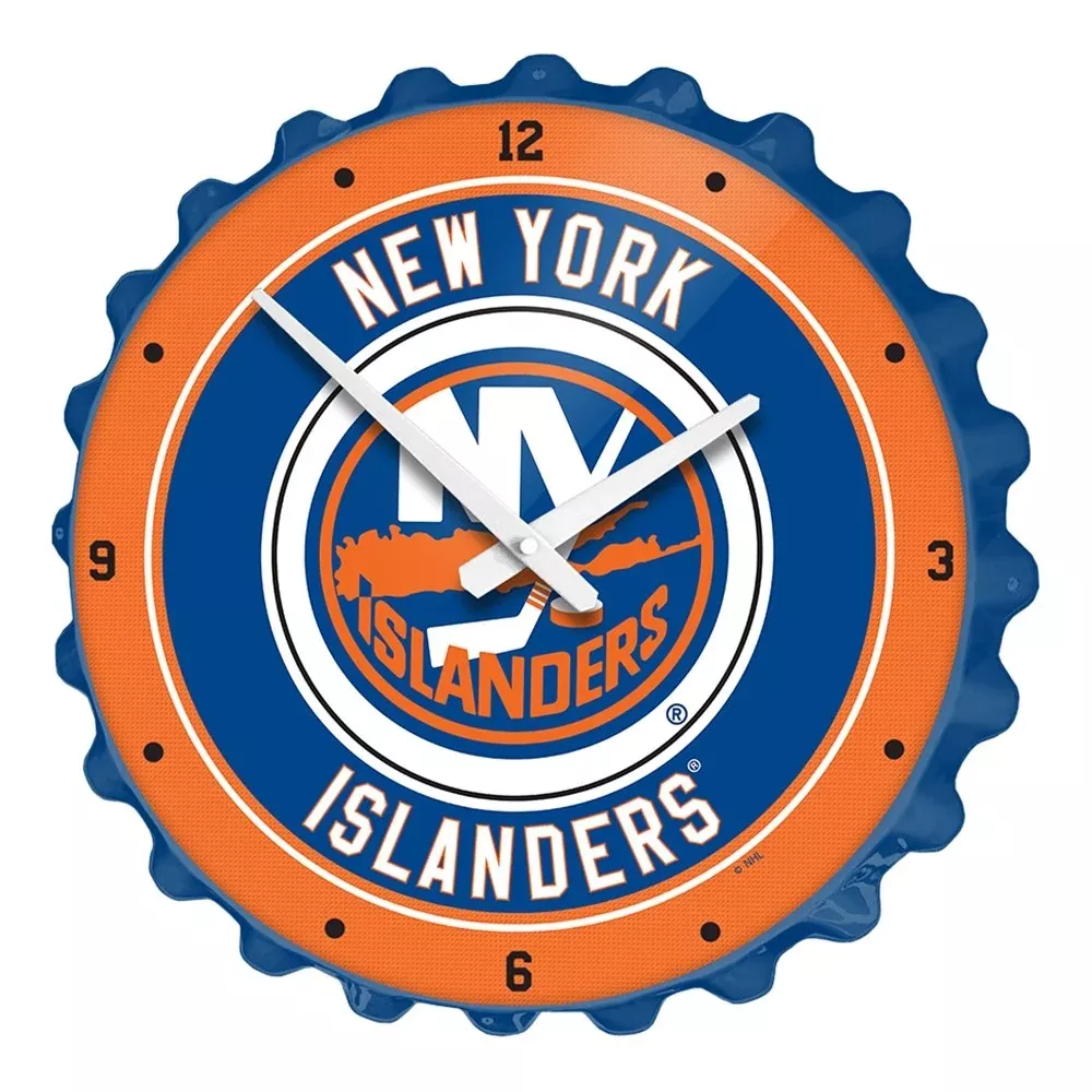 New York Islanders: Bottle Cap Wall Clock