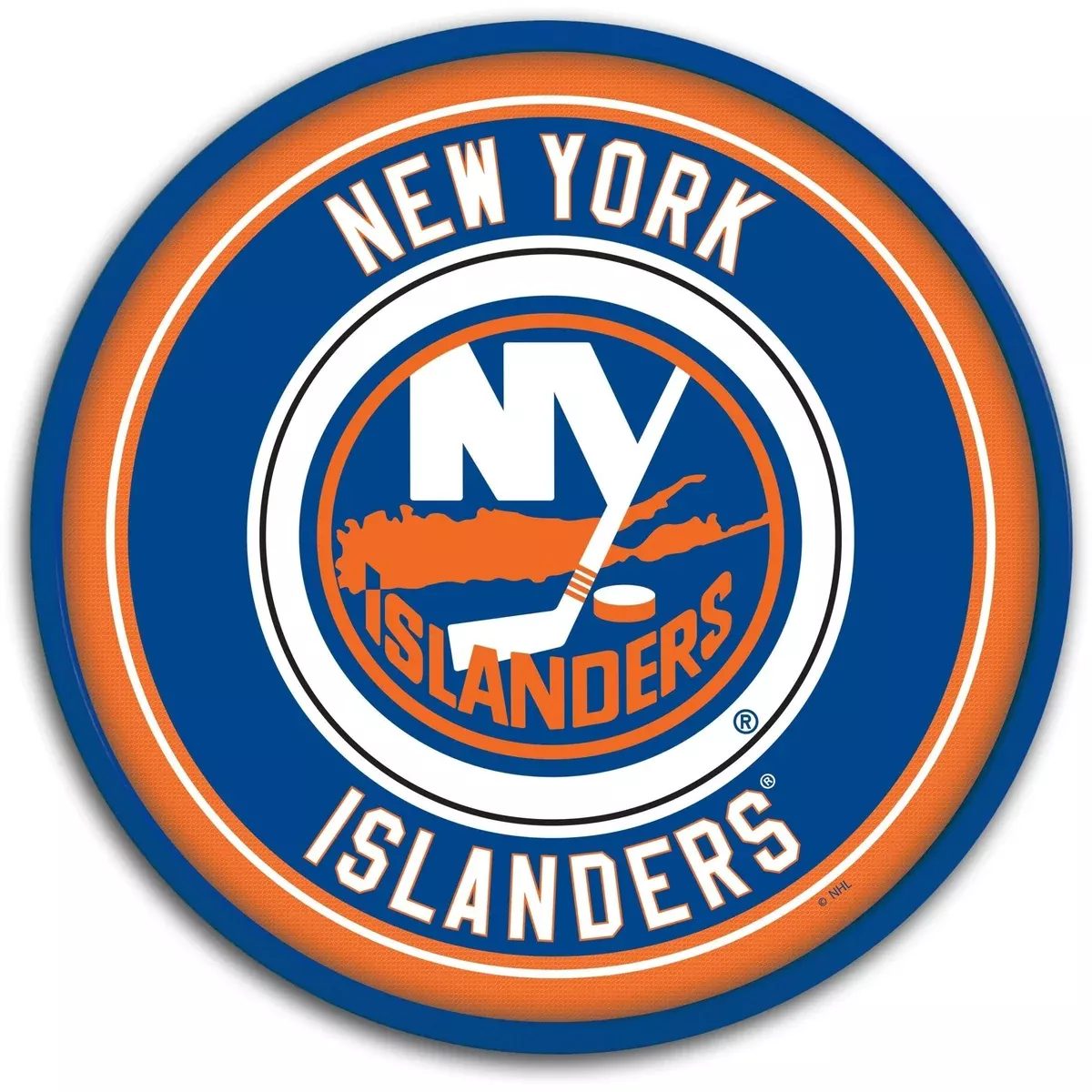 New York Islanders: Modern Disc Wall Sign