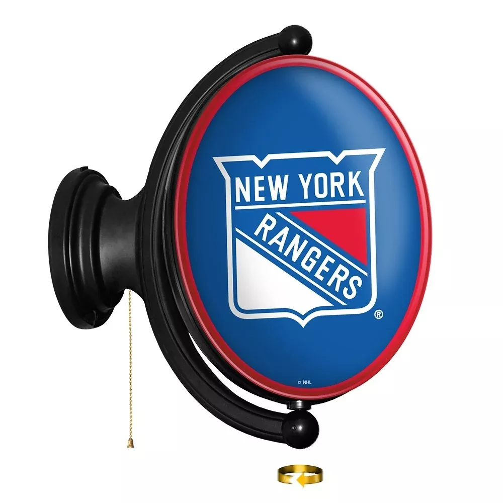 New York Rangers: Original Oval Rotating Lighted Wall Sign
