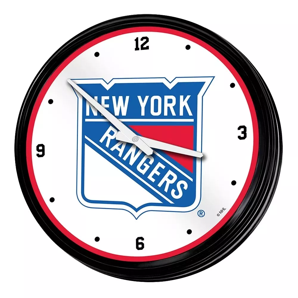 New York Rangers: Retro Lighted Wall Clock