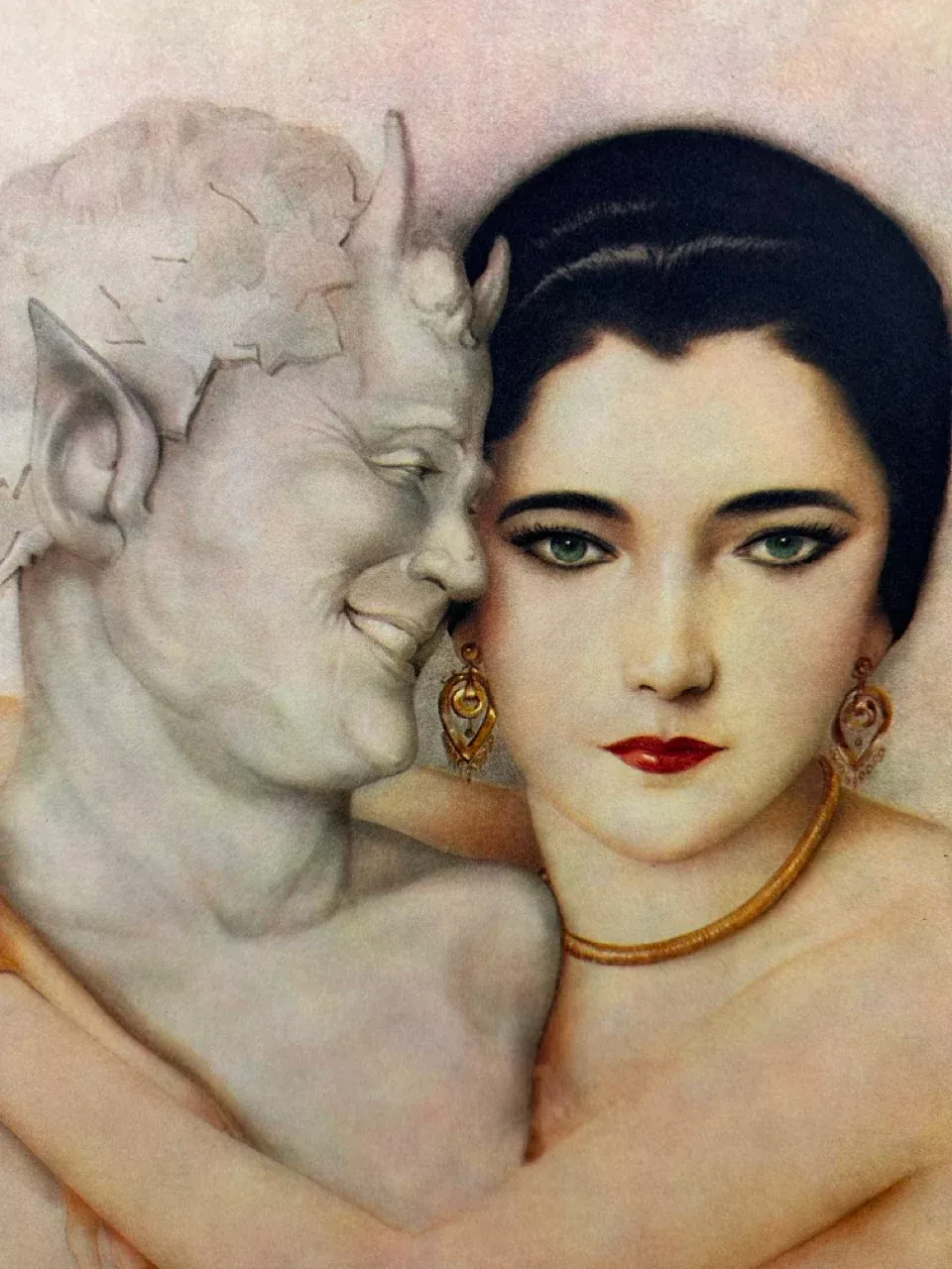 Nita Naldi Lithograph - Alberto Vargas Signed Art 1979