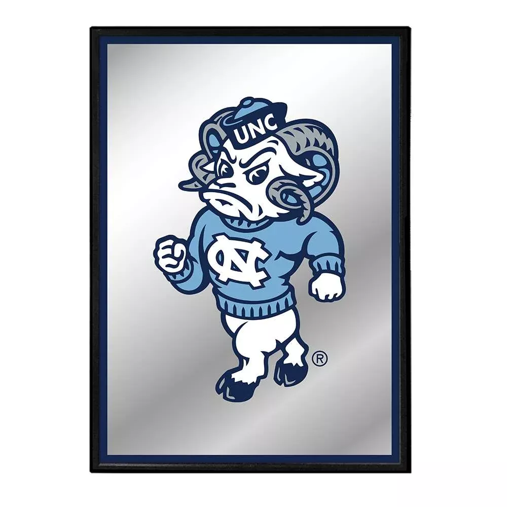 North Carolina Tar Heels: Mascot - Framed Mirrored Wall Sign