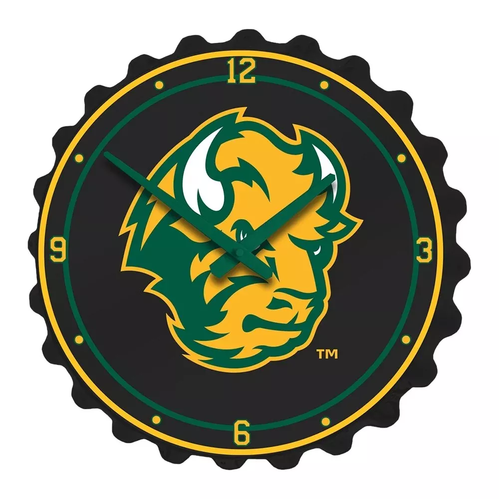 North Dakota State Bison: Thundar - Bottle Cap Wall Clock