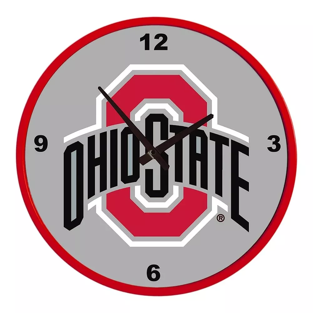 Ohio State Buckeyes: Modern Disc Wall Clock