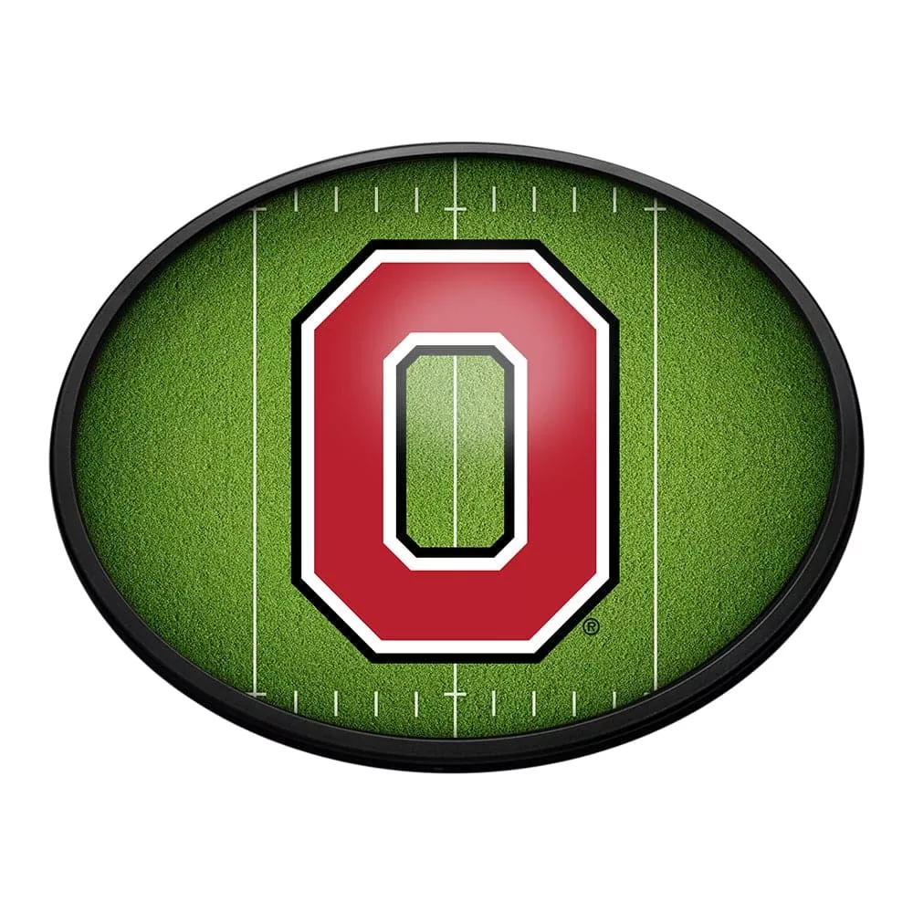 Ohio State Buckeyes: On the 50 - Oval Slimline Lighted Wall Sign