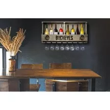 Ohio State Buckeyes Reclaimed Wood Bar Shelf