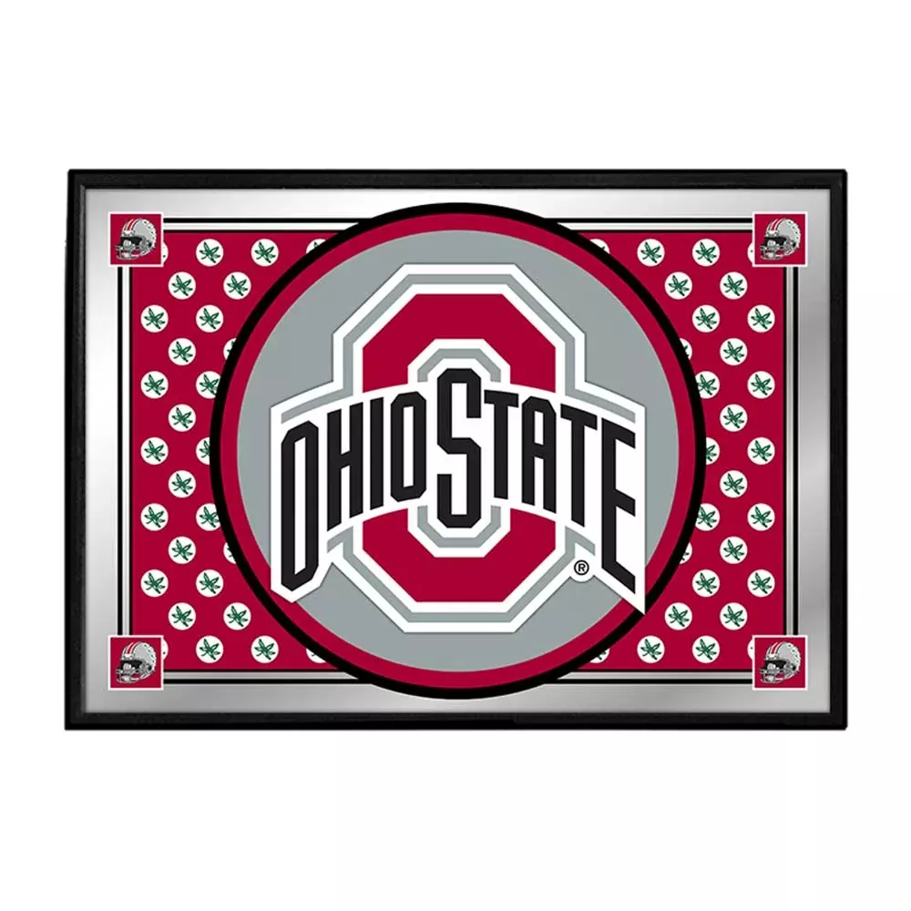 Ohio State Buckeyes: Team Spirit - Framed Mirrored Wall Sign