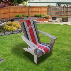 Ohio State Buckeyes Wood Adirondack Chair