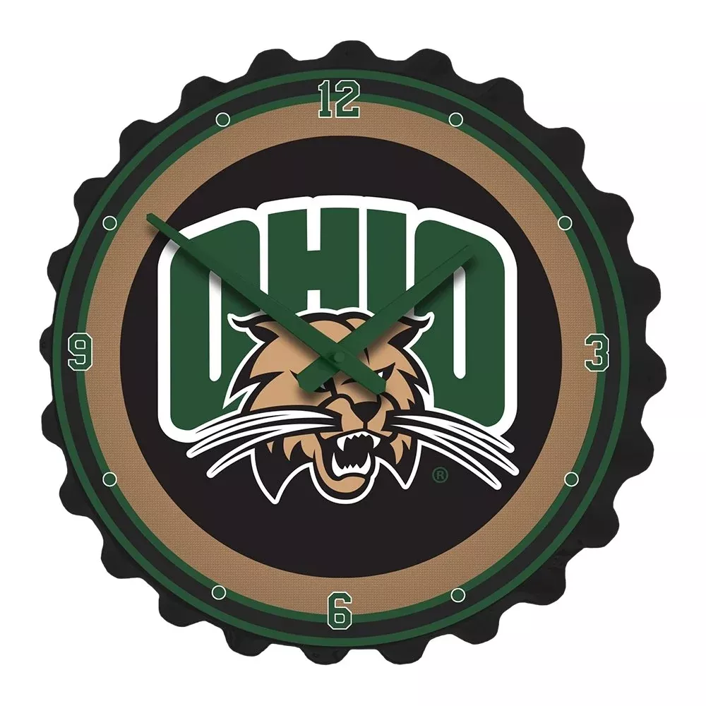 Ohio University Bobcats: Bottle Cap Wall Clock