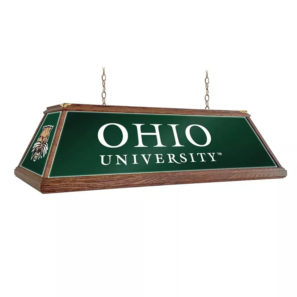 Ohio University Bobcats: Premium Wood Pool Table Light
