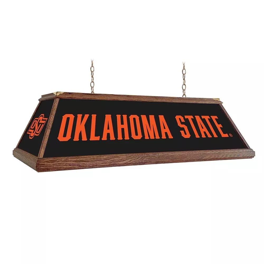 Oklahoma State Cowboys: Premium Wood Pool Table Light