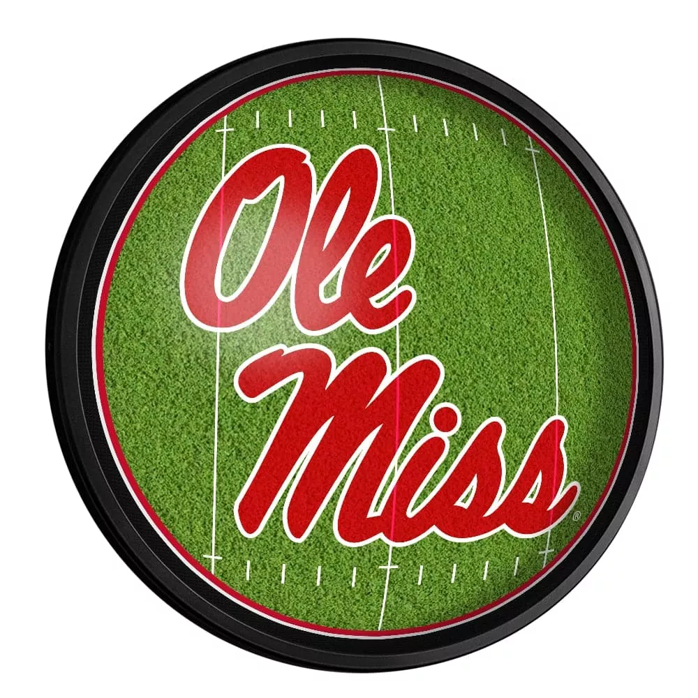 Ole Miss Rebels: On the 50 - Slimline Lighted Wall Sign