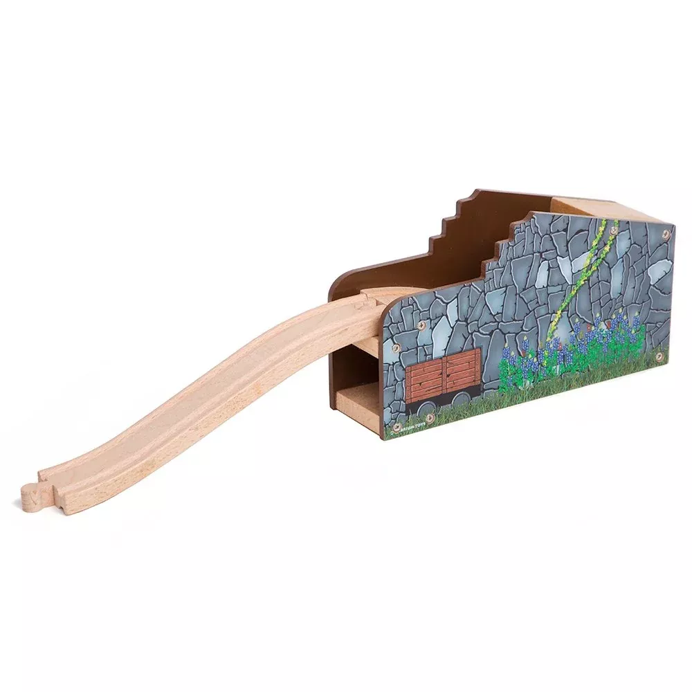 Orbrium Train Set Tunnel with Ascending Track, Brown, One Size