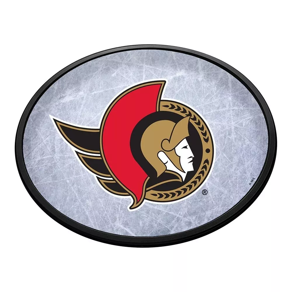 Ottawa Senators: Ice Rink - Oval Slimline Lighted Wall Sign
