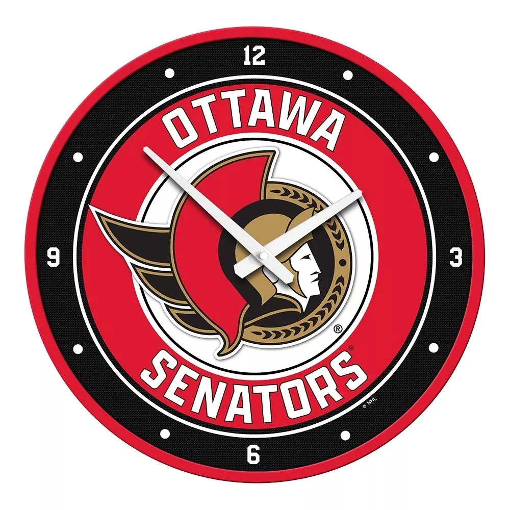 Ottawa Senators: Modern Disc Wall Clock