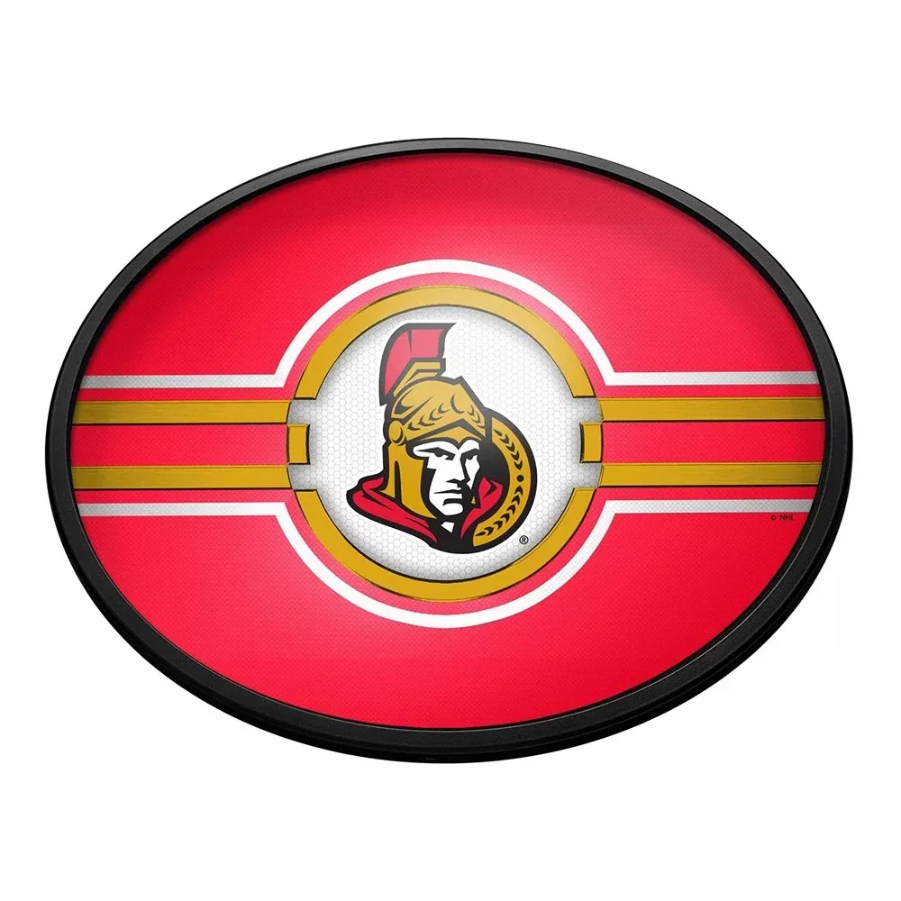 Ottawa Senators: Oval Slimline Lighted Wall Sign