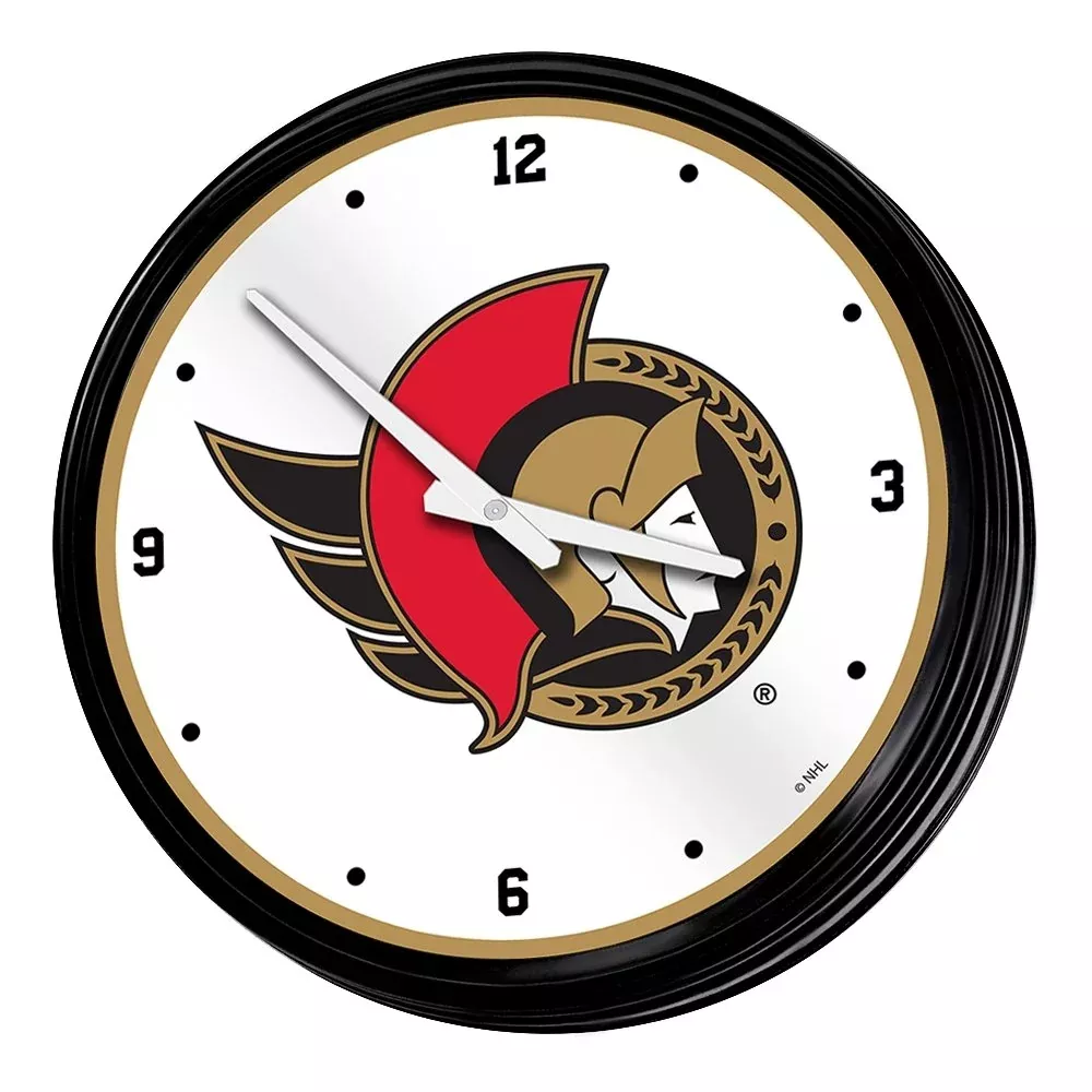 Ottawa Senators: Retro Lighted Wall Clock