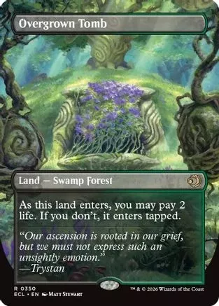Overgrown Tomb (Borderless) (ECL-350) [Lorwyn Eclipsed] Foil