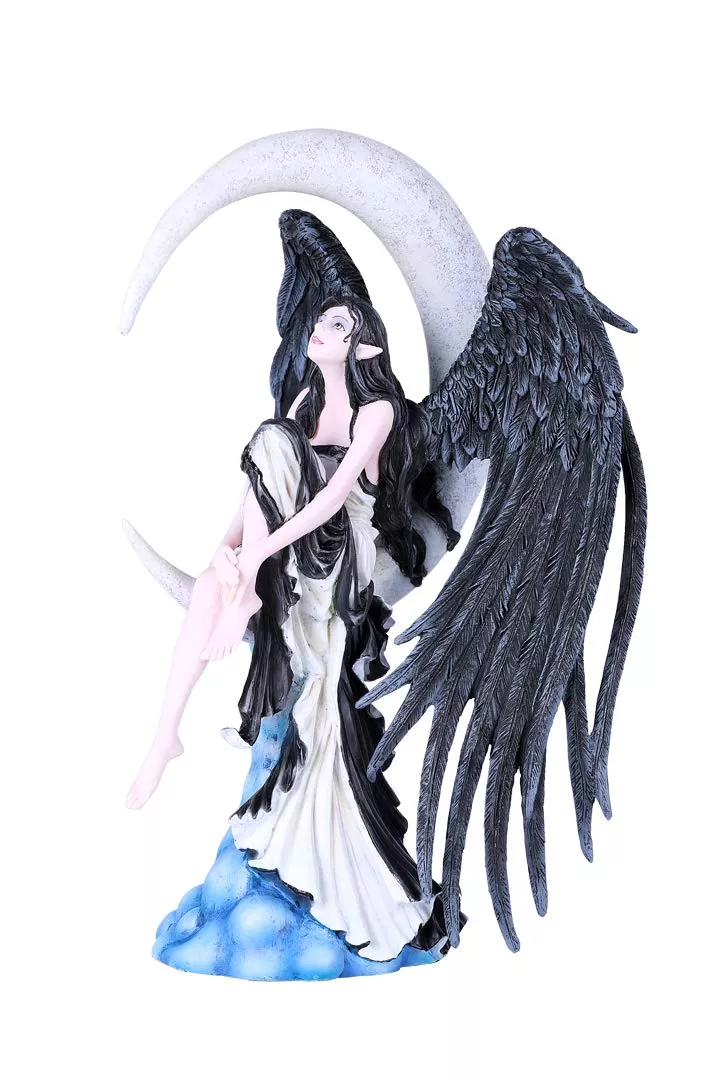 Pacific Giftware Hand-Cast Black Stone Figurine 12.5" x 8.