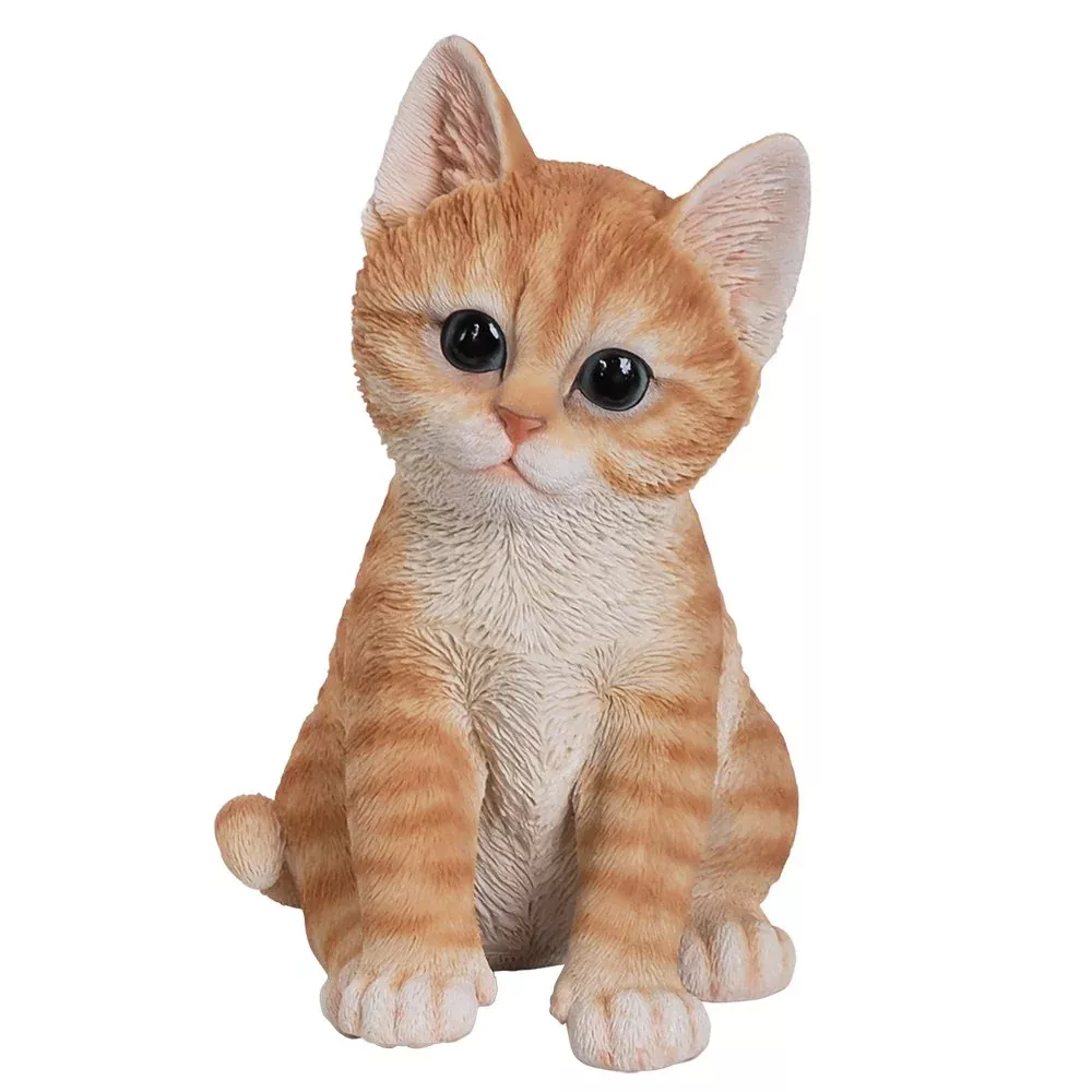 Pacific Giftware Orange Tabby Cat Kitten Figurine 8 Inch Decoration