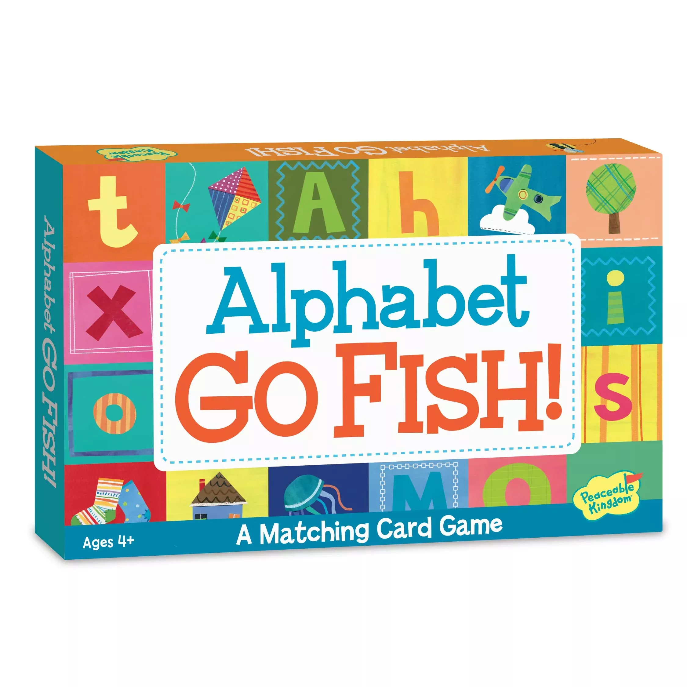 Peaceable Kingdom Alphabet Go Fish Card Game, Multicolor, 52 Cards