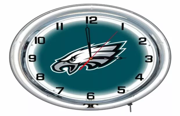 Philadelphia Eagles 18in Neon Clock For Sale – Game Room Gorilla