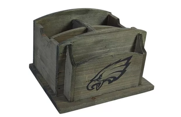 Philadelphia Eagles Rustic Desk Organizer For Sale – Game Room Gorilla