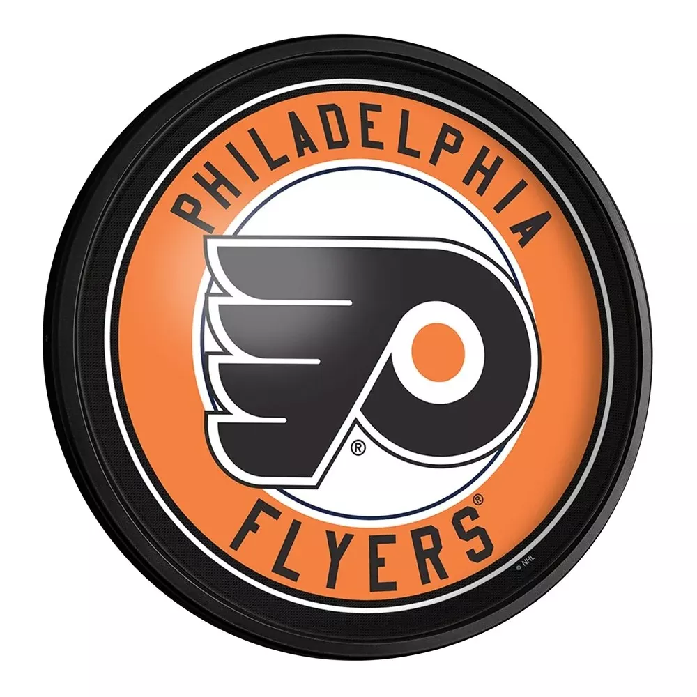 Philadelphia Flyers: Round Slimline Lighted Wall Sign