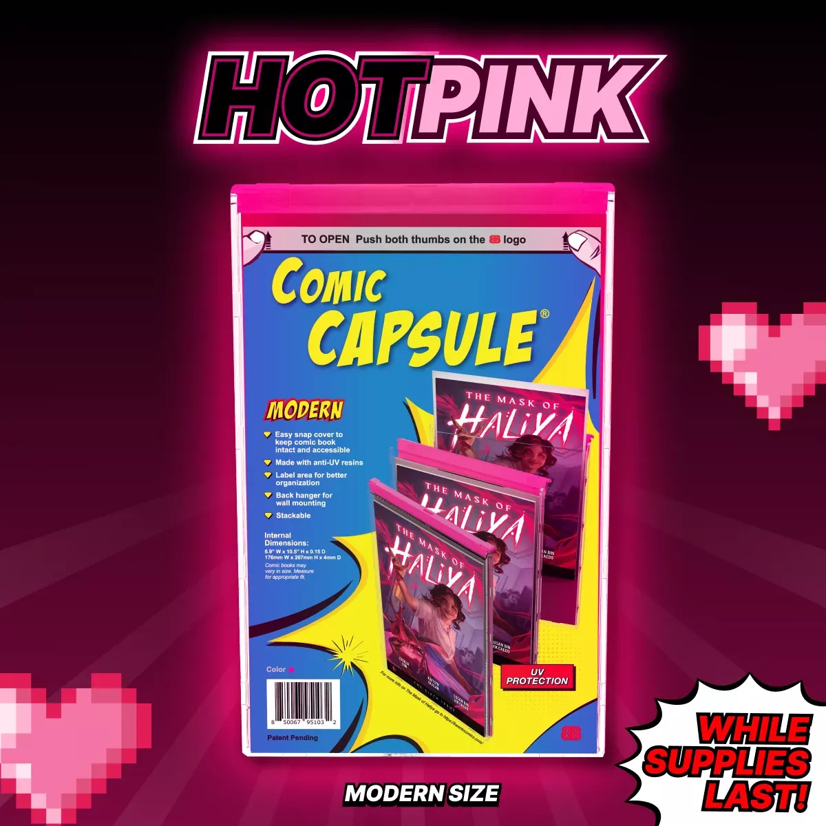 Pink Modern Size ComicCapsule