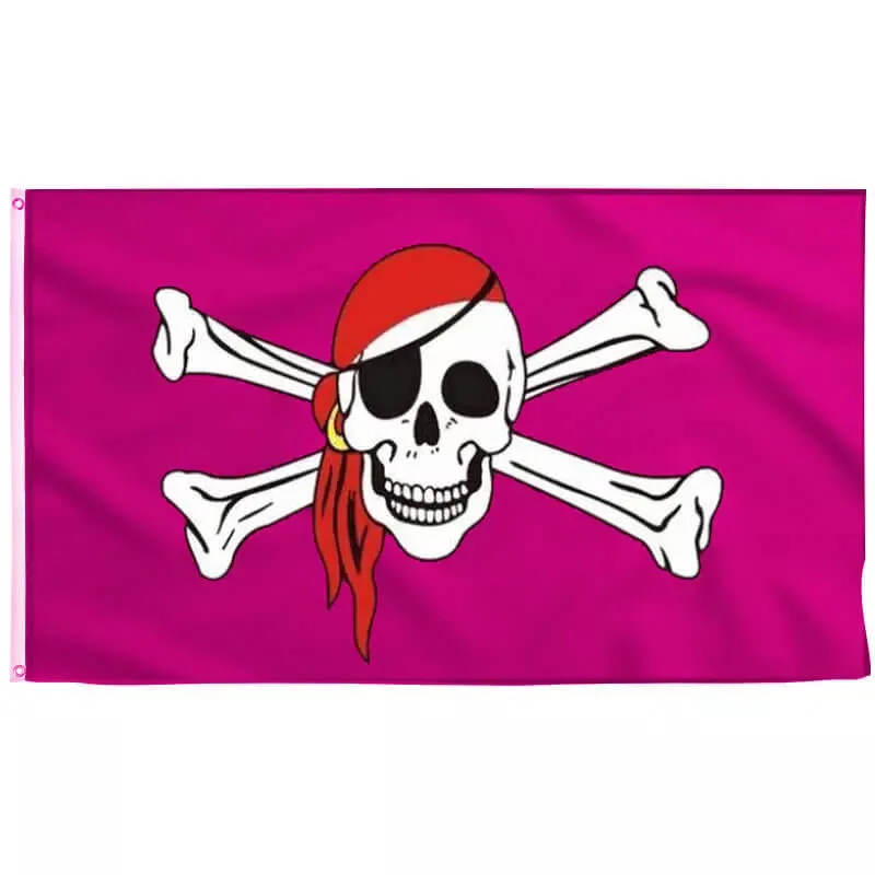 Pink Pirate Flag Jolly Roger | Sons Of Pirate