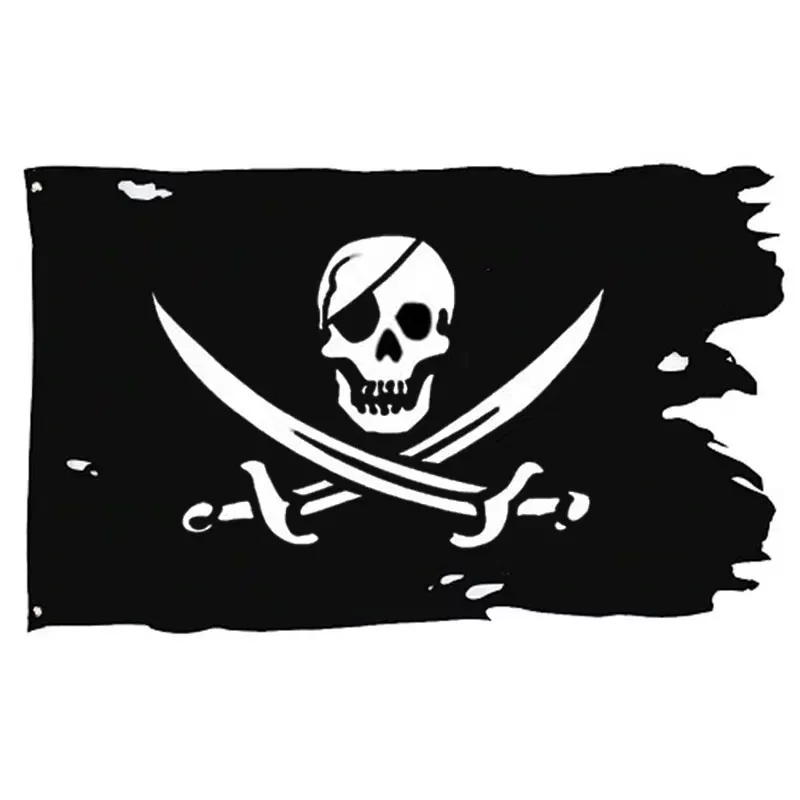 Pirate Flag Tattered - Jolly Roger | Sons Of Pirate