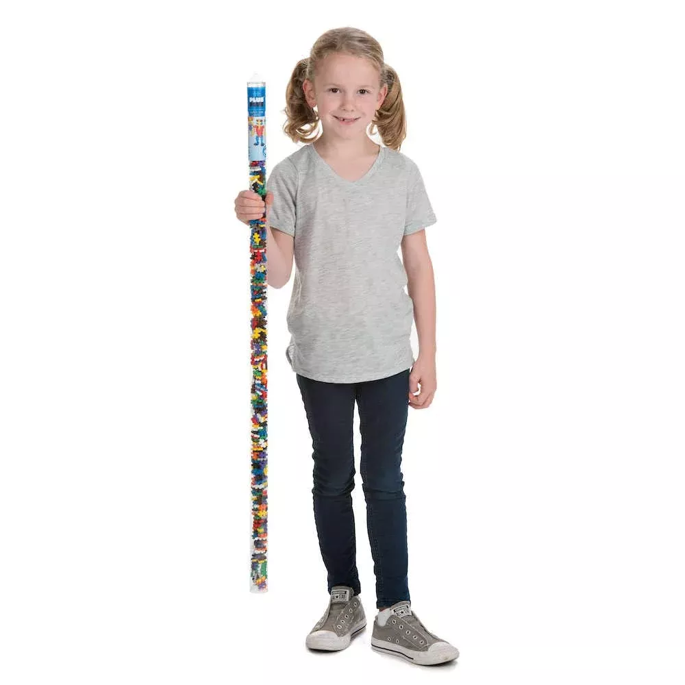 PLUS PLUS Building Set Tube, 500 Pieces, Multicolor, Ages 5-12
