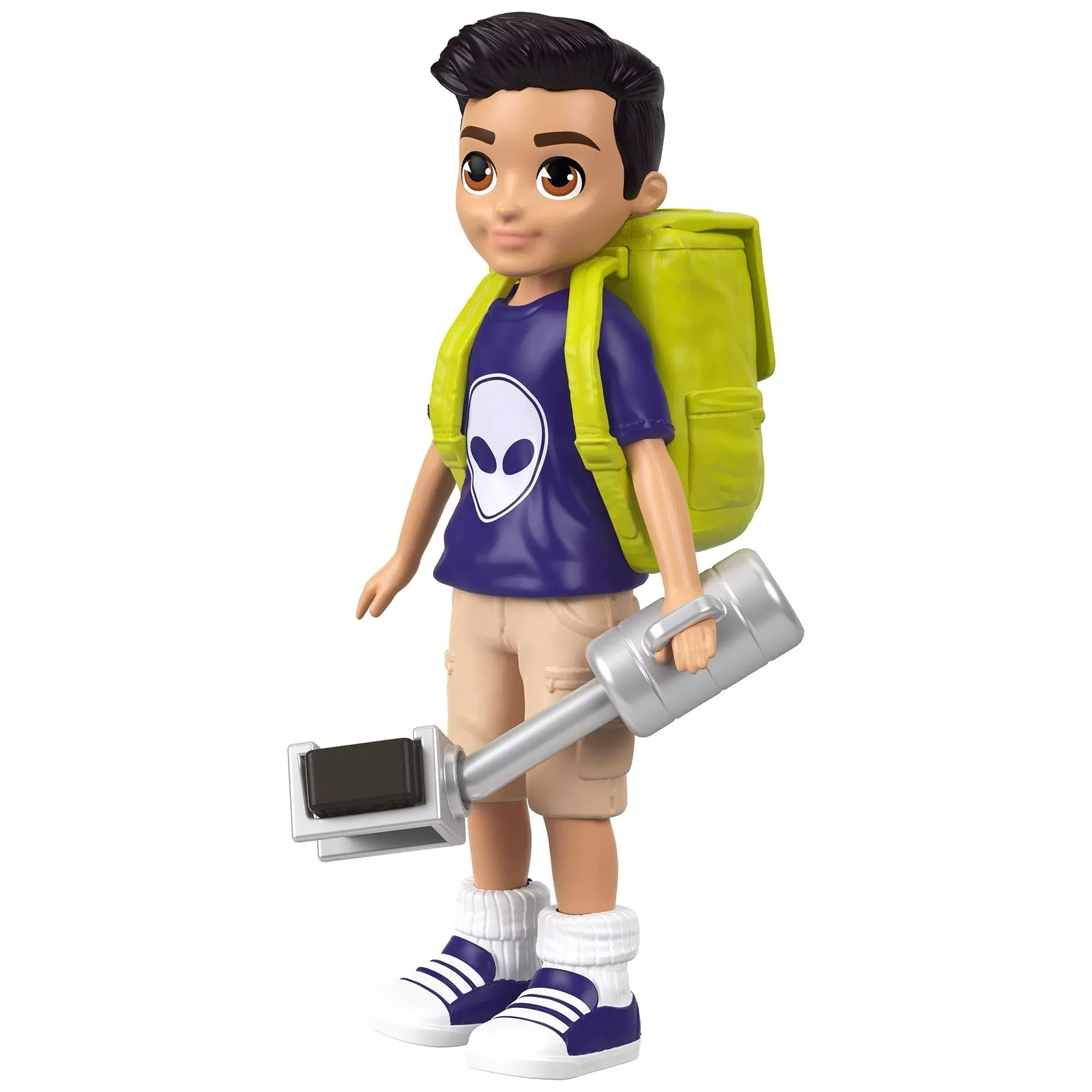 Polly Pocket Nicolas Wells Doll - 3-Inch Journalist, Multicolor