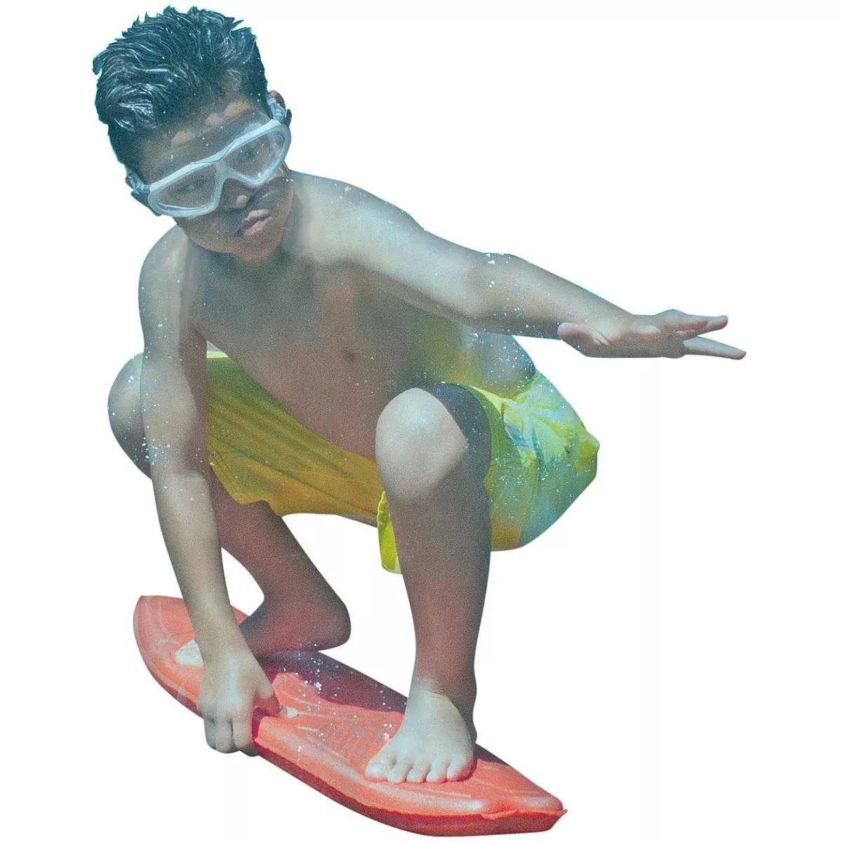 Poolmaster Surf Board Pool Float for Kids, Red, 29 x 10.5 x