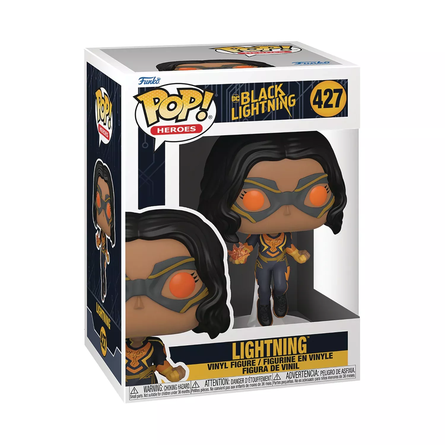 POP HEROES BLACK LIGHTNING LIGHTNING VINYL FIG [in stock]