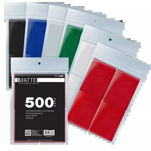 PRO-Matte Standard Deck Protector Sleeves Bundle (500ct)