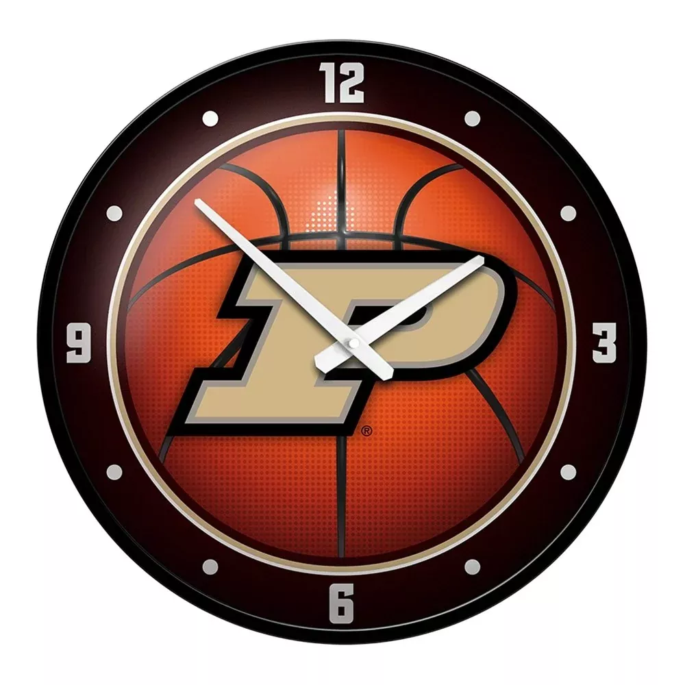 Purdue Boilermakers: Basketball - Modern Disc Wall Clock